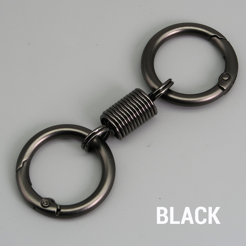 (🔥2025Last Day Promotion - 49% off)Nordic Retro Spring Double Ring Keychain