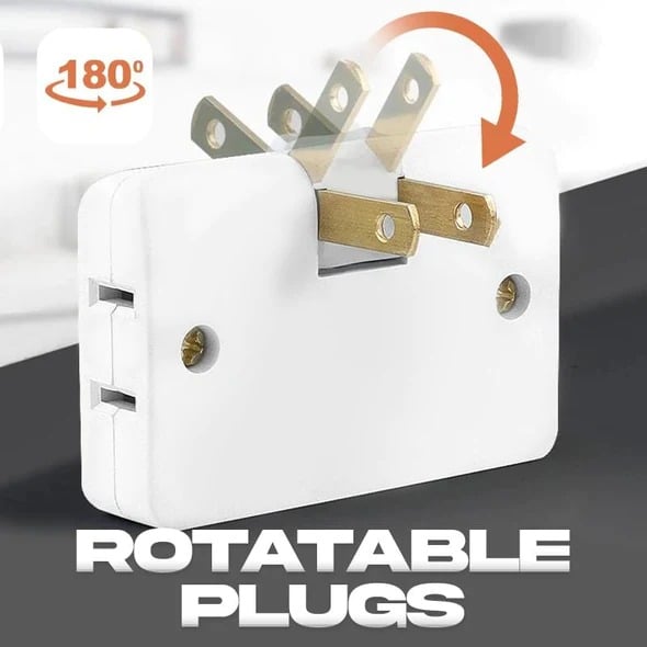 (🔥2025Last Day Promotion - 49% off)2024-180 Degrees Rotatable Socket Converter