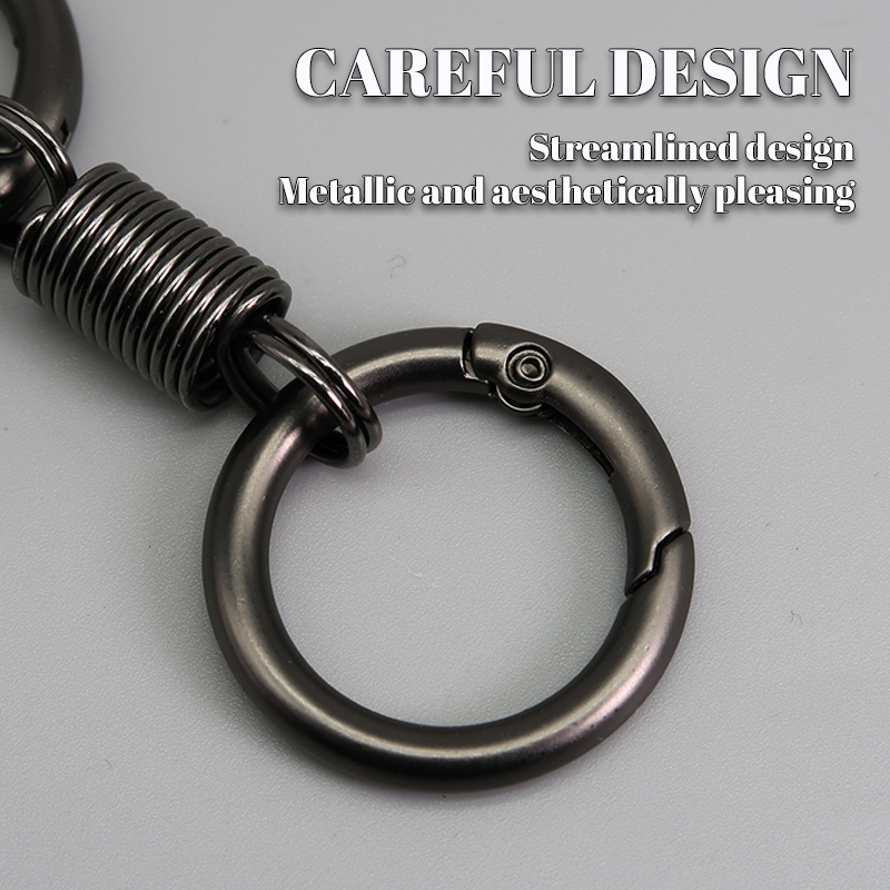 (🔥2025Last Day Promotion - 49% off)Nordic Retro Spring Double Ring Keychain