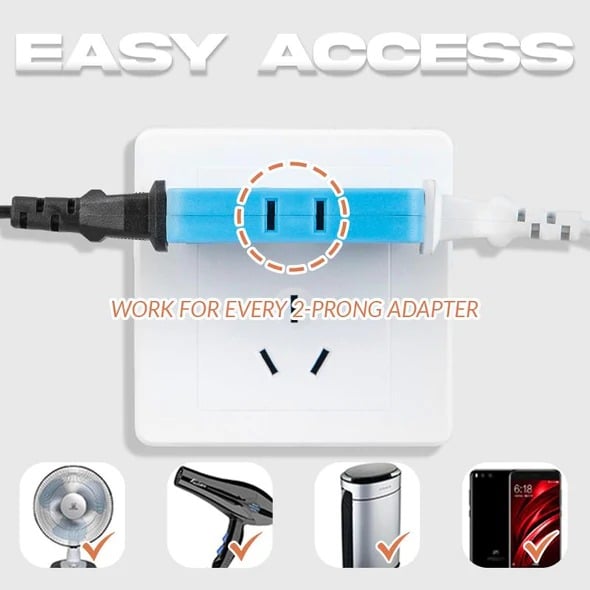 (🔥2025Last Day Promotion - 49% off)2024-180 Degrees Rotatable Socket Converter