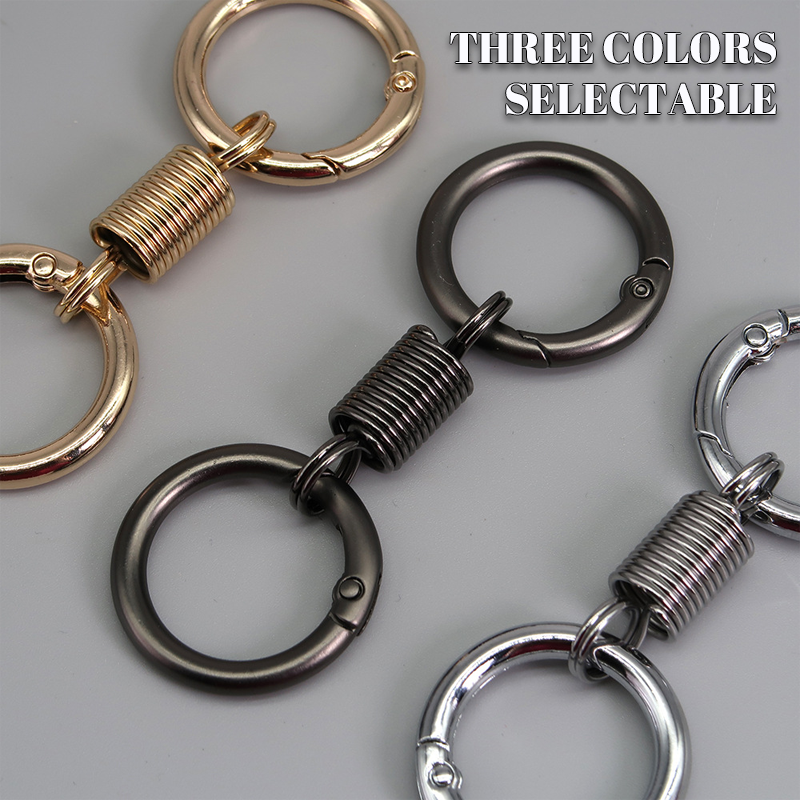 (🔥2025Last Day Promotion - 49% off)Nordic Retro Spring Double Ring Keychain