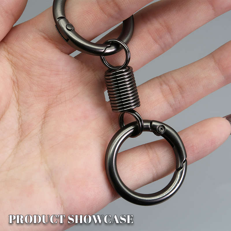 (🔥2025Last Day Promotion - 49% off)Nordic Retro Spring Double Ring Keychain