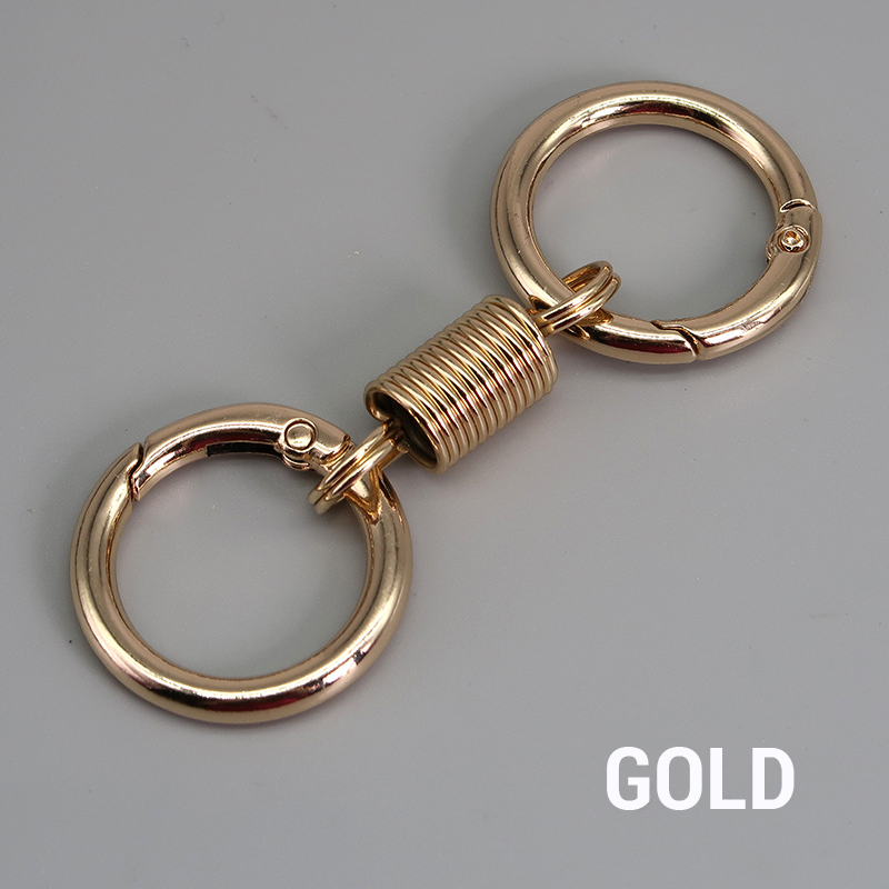 (🔥2025Last Day Promotion - 49% off)Nordic Retro Spring Double Ring Keychain