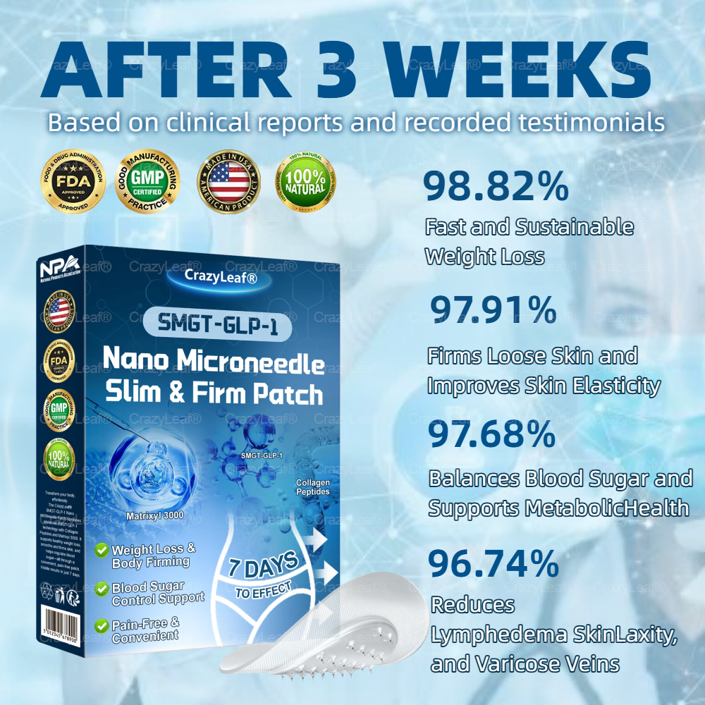 𝑪𝒓𝒂𝒛𝒚𝑳𝒆𝒂𝒇® 𝑺𝒌𝒊𝒏 𝑭𝒊𝒓𝒎𝒊𝒏𝒈 𝑷𝒂𝒕𝒄𝒉, 𝒆𝒇𝒇𝒆𝒄𝒕𝒊𝒗𝒆𝒍𝒚 𝒂𝒅𝒅𝒓𝒆𝒔𝒔𝒊𝒏𝒈 𝒔𝒌𝒊𝒏 𝒔𝒂𝒈𝒈𝒊𝒏𝒈 𝒂𝒇𝒕𝒆𝒓 𝒓𝒂𝒑𝒊𝒅 𝒘𝒆𝒊𝒈𝒉𝒕 𝒍𝒐𝒔𝒔. 𝑶𝒓𝒅𝒆𝒓 𝒏𝒐𝒘 𝒂𝒏𝒅 𝒆𝒏𝒋𝒐𝒚 𝒂 50% 𝒅𝒊𝒔𝒄𝒐𝒖𝒏𝒕!