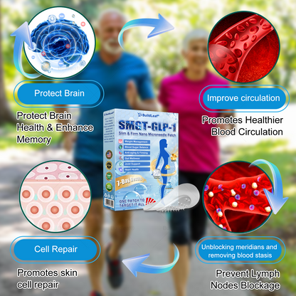 🏥FDA Store |𝐵uil𝗱𝐿ea𝐟® 𝑮𝐋𝑃-1 Slim & Firm 𝑁ano 𝑀icroneedle 𝑃atch with Collagen,Turmeric&Matrixyl 3000 丨Obesity,Cardiovascular Diseas, Diabetes, Sleep Apnea, Joint Problems and More