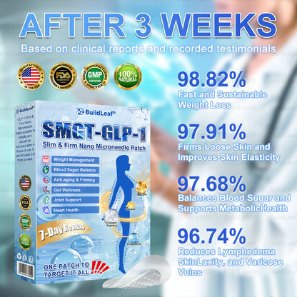 🏥FDA Store |𝐵uil𝗱𝐿ea𝐟® 𝑮𝐋𝑃-1 Slim & Firm 𝑁ano 𝑀icroneedle 𝑃atch with Collagen,Turmeric&Matrixyl 3000 丨Obesity,Cardiovascular Diseas, Diabetes, Sleep Apnea, Joint Problems and More