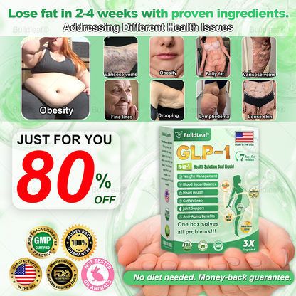 𝖮𝖿𝖿𝗂𝖼𝗂𝖺𝗅 𝖲𝗍𝗈𝗋𝖾 | 𝑩𝒖𝐢𝒍𝒅𝑳𝒆𝐚𝒇® GL𝐏-1 6-𝒊𝒏-1 𝑯𝒆𝒂𝒍𝒕𝒉 𝑺𝒐𝒍𝒖𝒕𝒊𝒐𝒏 𝖮𝗋𝖺𝗅 𝐋𝐢𝐪𝐮𝐢𝐝 (𝑱𝒖𝒔𝒕 𝒐𝒏𝒄𝒆 𝒂 𝒅𝒂𝒚, 𝘃𝗶𝘀𝗶𝗯𝗹𝗲 𝗰𝗵𝗮𝗻𝗴𝗲𝘀 𝗶𝗻 𝟳 𝗱𝗮𝘆𝘀） ✅ 𝘍𝘰𝘳 𝘰𝘣𝘦𝘴𝘪𝘵𝘺, 𝘤𝘢𝘳𝘥𝘪𝘰𝘷𝘢𝘴𝘤𝘶𝘭𝘢𝘳 𝘩𝘦𝘢𝘭𝘵𝘩,𝙙𝙞𝙖𝙗𝙚𝙩𝙚𝙨, 𝙨𝙡𝙚𝙚𝙥 𝐚𝐩𝐧𝐞𝐚, 𝐆𝐮𝐭 𝐇𝐞𝐚𝐥𝐭𝐡, 𝐣𝐨𝐢𝐧𝐭 𝐢𝐬𝐬𝐮𝐞𝐬, 𝐚𝐧𝐝 𝐦𝐨𝐫𝐞