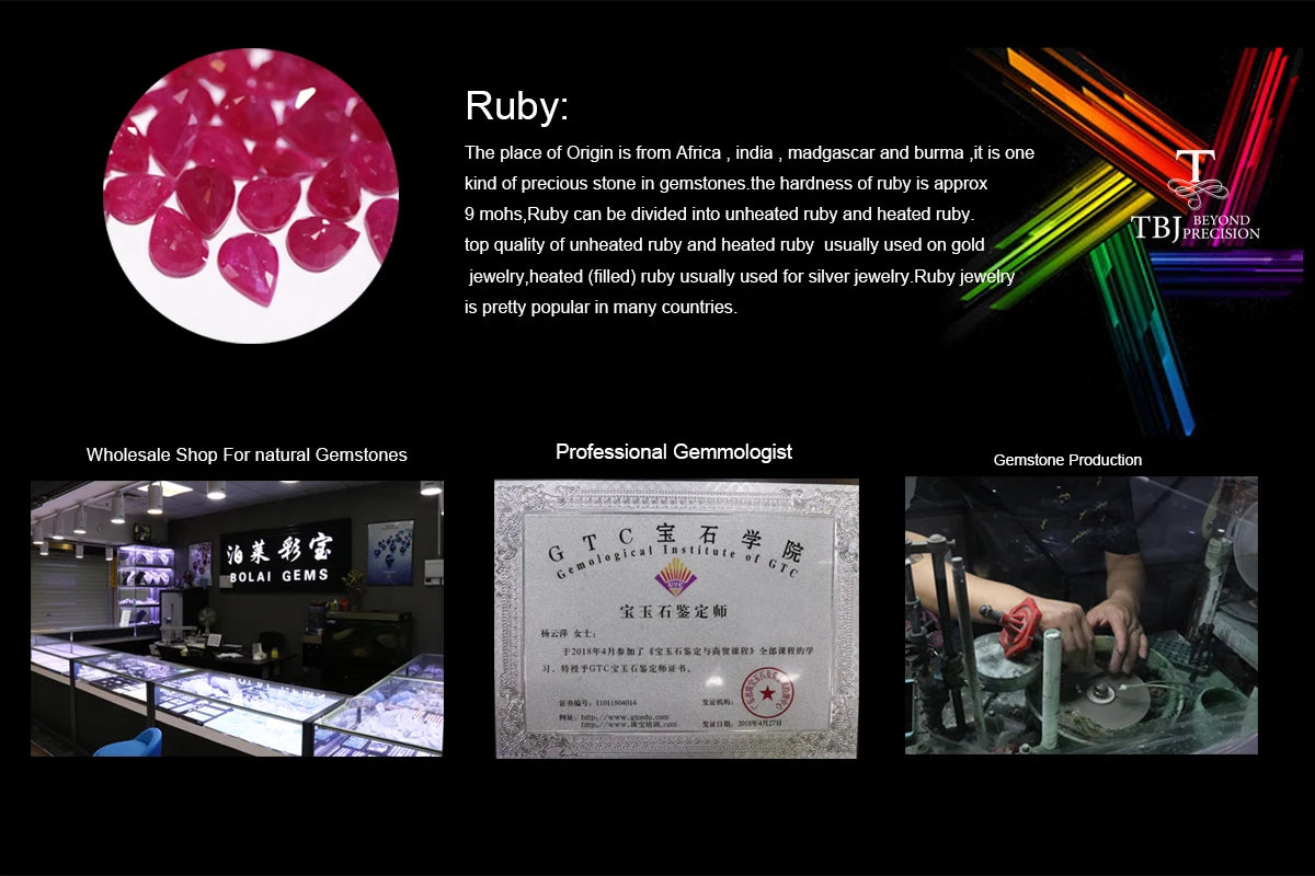 Natural Ruby oval 6*8mm gemstone simple & classic design earring 925 sterling silver jewelry for girls & lady gift